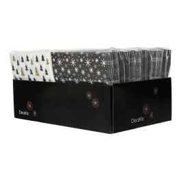 Decoris Servilletas de Papel Estampadas Dorado, Negro y Blanco 33x33 cm – Perfectas para Fiestas y Eventos Elegantes