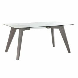 Mesa de Comedor DKD Home Decor Cristal Gris Transparente Madera MDF (160 x 90 x 75 cm) Precio: 258.50000044. SKU: S3033985