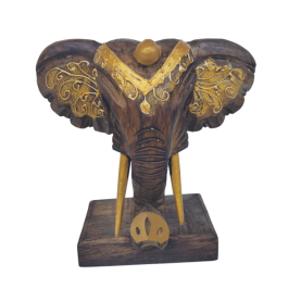 DKD Home Decor Figura Indio de Albasia Natural Dorado 22 x 21 x 14 cm Pack 4 Unidades Precio: 75.68999999. SKU: B13AA44KP5