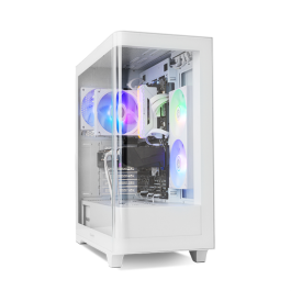 Nox Caja Gaming Semitorre Hummer ETHER Blanca con Panel de Cristal Templado y 3 Ventiladores ARGB PWM | NXHUMMERETHERWH Precio: 113.50000013. SKU: B17Q83PJ78