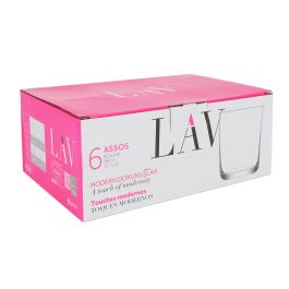 Lav Set de 6 Vasos Assos 360 cc - Colección Assos (8 Cajas)