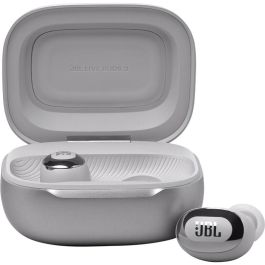 JBL Live Buds 3 Auriculares Inalámbricos Bluetooth IP55 Plata con 8h Batería y Estuche de Carga 24h