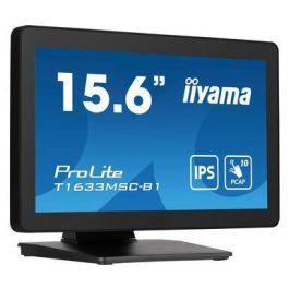 Monitor Iiyama 15,6" Pcap Bezel Free Front, 10P Touch, 1920X1080, Displayport, Hdmi, 385Cd/M² (With Touch), Speakers, Usb Interface Hub 2X 2.0, External Power Adapter, 10P Touch With Supported Os (T1633MSC-B1) Monitor Iiyama 15,6" Pcap Bezel Free Front, 10P Touch, 1920X1080, Displayport, Hdmi, 385Cd/M² (With Touch), Speakers, Usb Interface Hub 2X 2.0, External Power Adapter, 10P Touch With Supported Os (T1633MSC-B1)