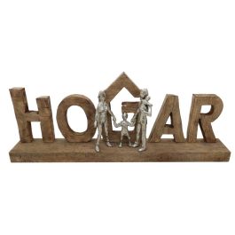 DKD Home Decor Decoración Nórdica Escandinava de Mango y Aluminio Marrón, 64 cm Ancho x 25 cm Alto x 9 cm Fondo para el Hogar Precio: 48.78999994. SKU: S3039256