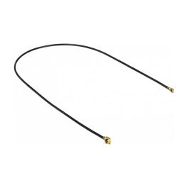 DeLOCK Cable de Antena 89649 0.3m, Conector I-PEX MHF a MHF IV HSC MXHP32, 1.13mm 50Ω, Negro/Oro