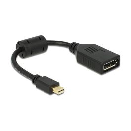 Delock Adaptador Mini Displayport Macho a Displayport Hembra Negro