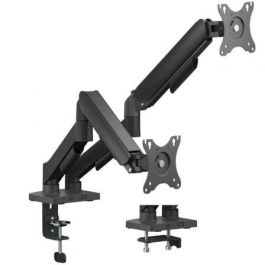 AISENS - SOPORTE DE MESA ECO CONTRAPESO GIRATORIO E INCLINABLE PARA MONITOR/TV 9KG (3 PIVOTES, 2 BRAZOS) DE 17-32, NEGRO