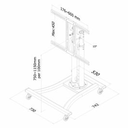 Soporte TV Neomounts PLASMA-M1200 27" 70" 42" 50 kg Soporte TV Neomounts PLASMA-M1200 27" 70" 42" 50 kg