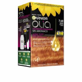 Garnier Olia #4.26 Coloración Permanente Violeta Eléctrico Sin Amoniaco, Cobertura Total de Canas con Aceites Florales, 1 unidad
