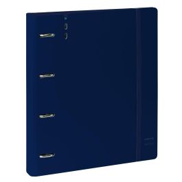 Safta Carpeblock PP Foam 4 Anillas 35mm con Recambio Azul Oscuro 27x32x4 cm