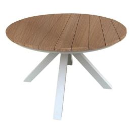 Mesa Redonda Comedor Terraza Y Jardin DKD Home Decor Blanco 140 x 75 x 140 cm Precio: 505.49999995. SKU: B15ZWQQ8PQ
