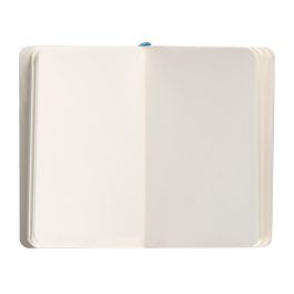 Cuaderno Con Gomilla Antartik Notes Tapa Blanda A6 Hojas Lisas Azul Claro 100 Hojas 80 gr Fsc