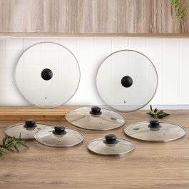 Tapa para Olla Quid Renova Transparente Vidrio Ø 20 cm (6 Unidades)
