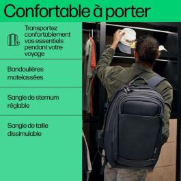 HP Mochila para portátil de 17 pulgadas Travel Plus 30L, Compañero de Viaje, Múltiples Compartimentos para Organización