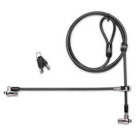 Kensington Candado Doble MicroSaver 2.0 para Portátil, Acero al Carbono, Cierre con Llave