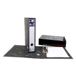 Liderpapel Classic Blue Caja Archivador Negro Cuarto 80 mm