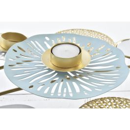 DKD Home Decor Candelabro Oriental Dorado Verde Menta Metal Espejo 33 x 54 x 8 cm