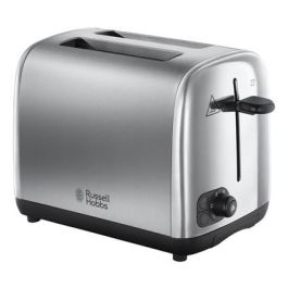 Russell Hobbs 24080-56 Tostador de Acero Inoxidable con Ranuras Anchas, Regulador de Tueste y Función para Pan Congelado