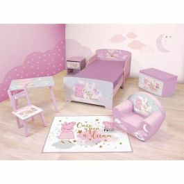 Fun House AUC3700057134969 Cama Infantil Peppa Pig Dream Iluminada con Somier de Láminas y Base Box Spring 140x70 cm