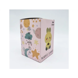 Wondee Lámpara Noche Infantil Conejo Silicona Inalámbrica Táctil 3 Niveles Brillo