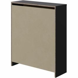 Zapatero 2 puertas - Decoración roble y negro Zapatero 2 puertas - Decoración roble y negro