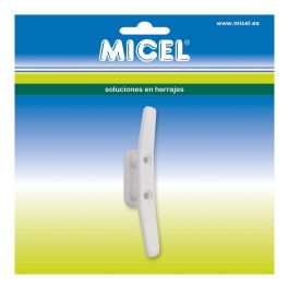 Micel 92572 Toldo TLD15 Polea Cornamusa 102mm Acero Acabado Blanco Rodamientos Interiores