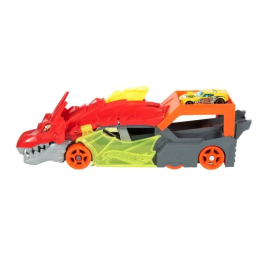 Hot Wheels Transportador de Dragones Juego con 5 Vehículos Rampa Lanzador y 1 Vehículo Incluido 33cm