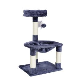 Gloria Rascador y Centro de Juego Juba para Gatos | Árbol con Tumbona Amplia, Postes, Pelota de Entretenimiento, 3 Alturas Gloria Rascador y Centro de Juego Juba para Gatos | Árbol con Tumbona Amplia, Postes, Pelota de Entretenimiento, 3 Alturas
