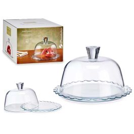 Tartera con tapa base ondas Petite Patisserie Pasabahce 26.4x15.5x26.4 cm, vidrio transparente (2 Unidades) Precio: 23.78999997. SKU: B15QMATRJH