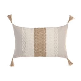 DKD Home Decor Cojín Boho de Algodón y Yute Crudo/Natural 50 x 30 cm (2 Unidades) Precio: 19.68999967. SKU: B16XM89KAD