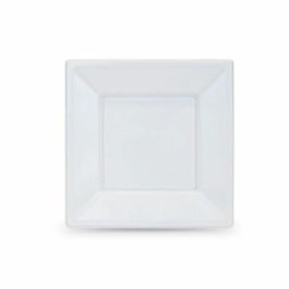 Set de platos reutilizables Algon Blanco Plástico 18 x 18 x 1,5 cm (36 Unidades)