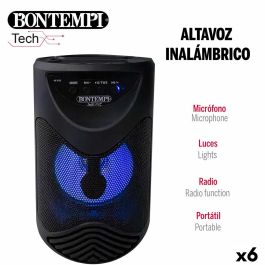 Altavoz con Micrófono Karaoke Bontempi 6 Unidades Altavoz con Micrófono Karaoke Bontempi 6 Unidades