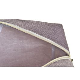 DKD Home Decor Neceser Moderno Lienzo Colección Urban Colores Surtidos 8x14x20 cm con Cremallera Pack 12 Unidades