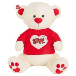 Peluche oso camiseta love purpurina 90 cm Peluche oso camiseta love purpurina 90 cm