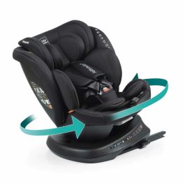 Babyauto BAB8435593703359 Silla de coche Rodia Grupo 0/1/2/3 I-Size Plus Isofix Giratoria Reclinable Reductor Negro