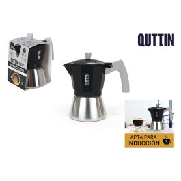 Quttin Cafetera de 3 Servicios para Inducción, Fabricada en Acero y Aluminio, Dimensiones de 9 cm Ancho x 15 cm Alto x 15 cm Largo (6 Unidades) Precio: 62.50000053. SKU: B1C7KPS7JD