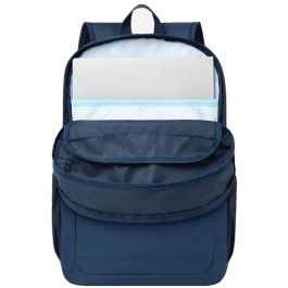 Rivacase 5566 Gremio Mochila Urbana para Portátil 15.6"-16" Azul, Resistente al Agua, Poliéster Reciclado