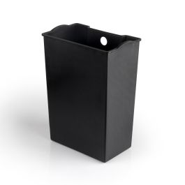 Emuca Contenedor de reciclaje exterior rectangular Recycle, apertura de la tapa con pedal, 1x12litros, Aluminio, Pintado blanco