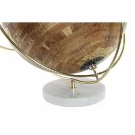 Globo Terraqueo DKD Home Decor Aluminio Mármol PVC (33 x 33 x 33 cm)