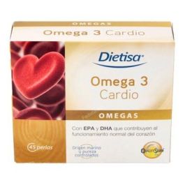 DIETISA Omega 3 Cardio para el Funcionamiento Normal del Corazón, con EPA y DHA - 45 Perlas Qualitysilver Precio: 19.5000003. SKU: B16C9EWMG7