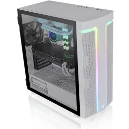 Thermaltake H590 TG ARGB Snow White - Torre de ordenador de media columna