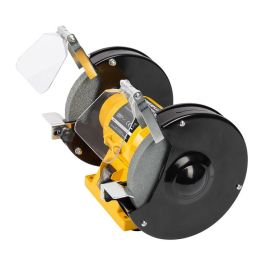 Powerplus Esmeriladora de Banco 150 W con 2 Muelas Ø150 mm para Afilar Cuchillos, Tijeras, Cinceles y Hachas