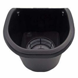 Jardinera de pared - Kit de pared compuesto por soporte de pared y 4 maceteros (1 L) - Negro - Dim A 15 x L 60 cm - NATURE Jardinera de pared - Kit de pared compuesto por soporte de pared y 4 maceteros (1 L) - Negro - Dim A 15 x L 60 cm - NATURE
