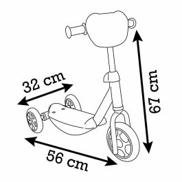 Smoby SMO3032167509215 Patinete 3 Ruedas Paw Patrol para Niños de 3 Años
