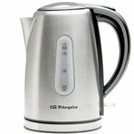 Orbegozo KT 6024 Hervidor de Agua 1.7L Acero Inoxidable 2200W con Desconexión Automática y Base Giratoria 360° Orbegozo KT 6024 Hervidor de Agua 1.7L Acero Inoxidable 2200W con Desconexión Automática y Base Giratoria 360°