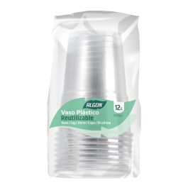 Algon Set de 12 Vasos Transparentes de 500 ml (18 Unidades)