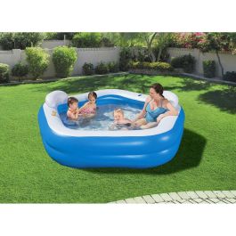 Bestway Piscina Hinchable 2 Camaras Family 213x206x69 cm +6 Años Jardin 54153
