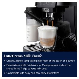 DeLonghi Magnifica Start Milk ECAM220.60.B Máquina Espresso Automática con Espumador de Leche, 1.8L, Negro