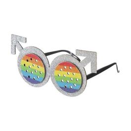 My Other Me Gafas lesbianas arco iris multicolor de PVC para adulto Talla Única My Other Me Gafas lesbianas arco iris multicolor de PVC para adulto Talla Única