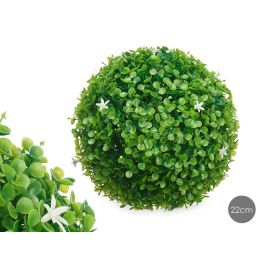 Bola Redonda 22Cm Hojas Verdes Flores Blancas Ibergarden (8 Unidades) Precio: 41.89000035. SKU: B18LNNB8QZ